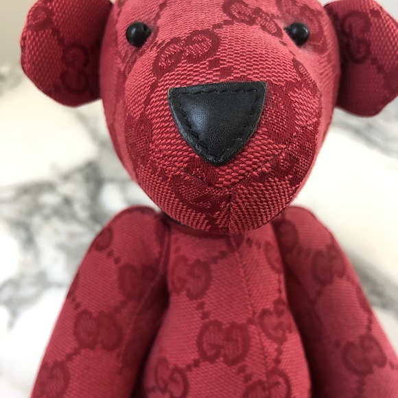 Authentic GUCCI Baby Teddy Bear Limited Edition Collectors Item Monogram Canvas - Picture 4 of 10